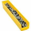 Quantum Storage Systems Nesting Storage Shelf Bin, Plastic, 4-1/8 in W in x 23-5/8 in D in x 4 in H, Yellow QSB105YL